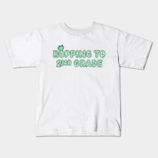 Frog Hopping To Second Grade Back To School Kids T-Shirt